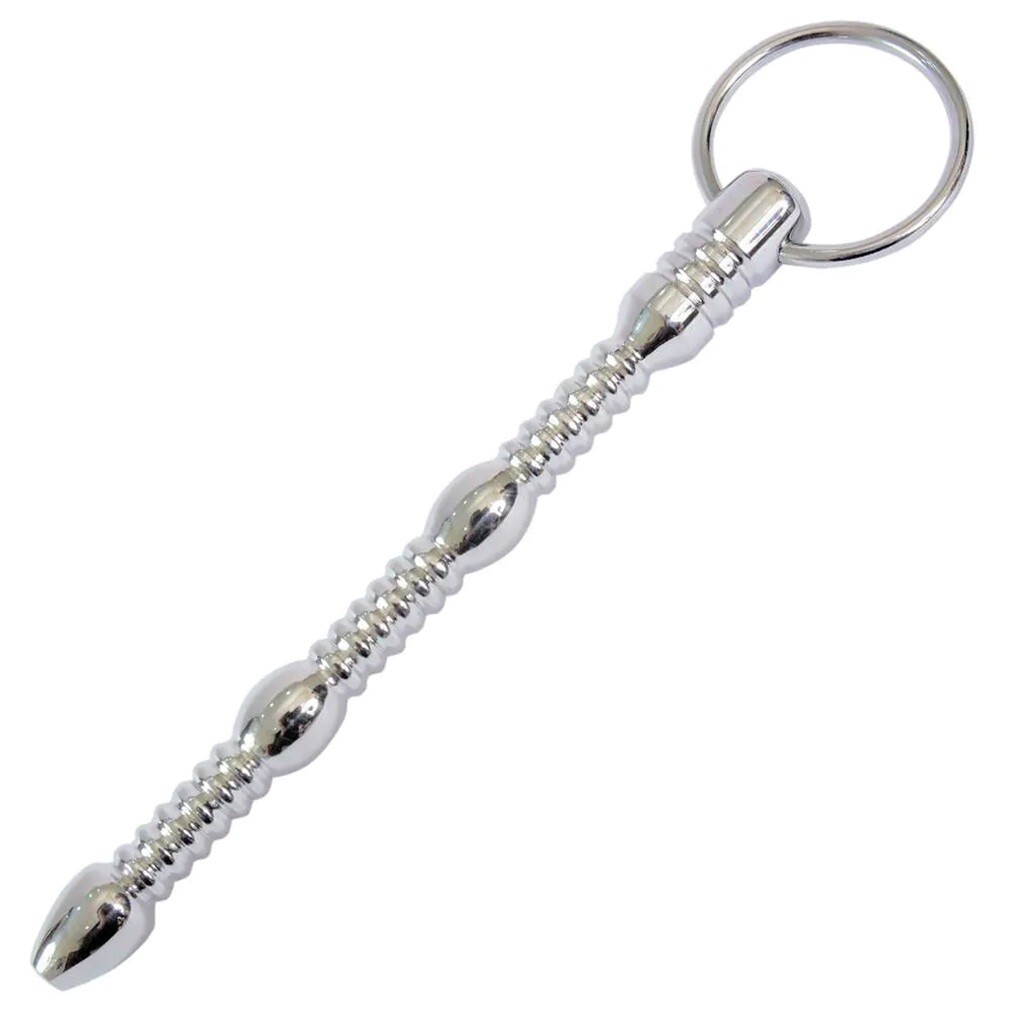 The Millipede Sound, 5" Surgical Steel Male Urethral Sounding Hollow Penis Plug