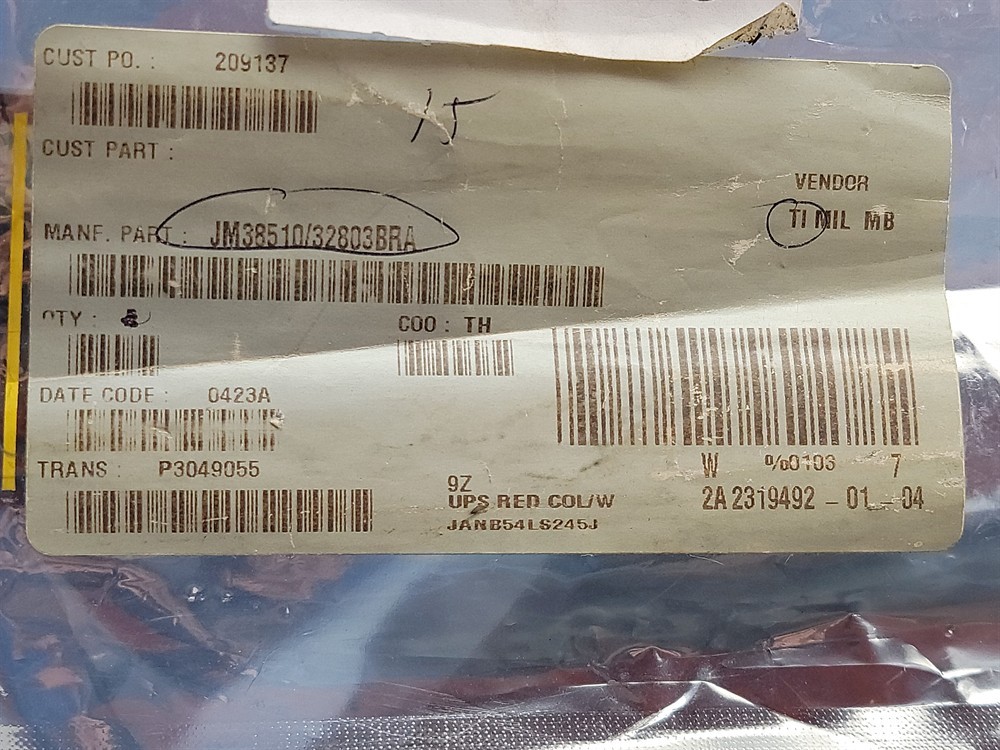 New (9pcs) JM38510/32803BRA TEXAS INSTRUMENTS IC Logic
