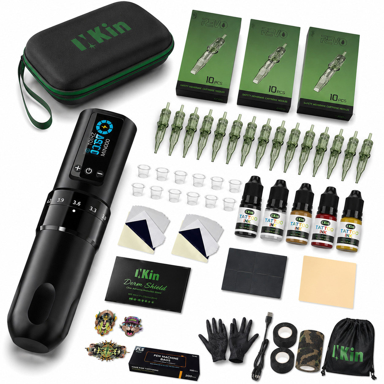 INKIN ULTRA PLUS Cartridge Tattoo Machine Pen Kits for Permanent Makeup Tattoo