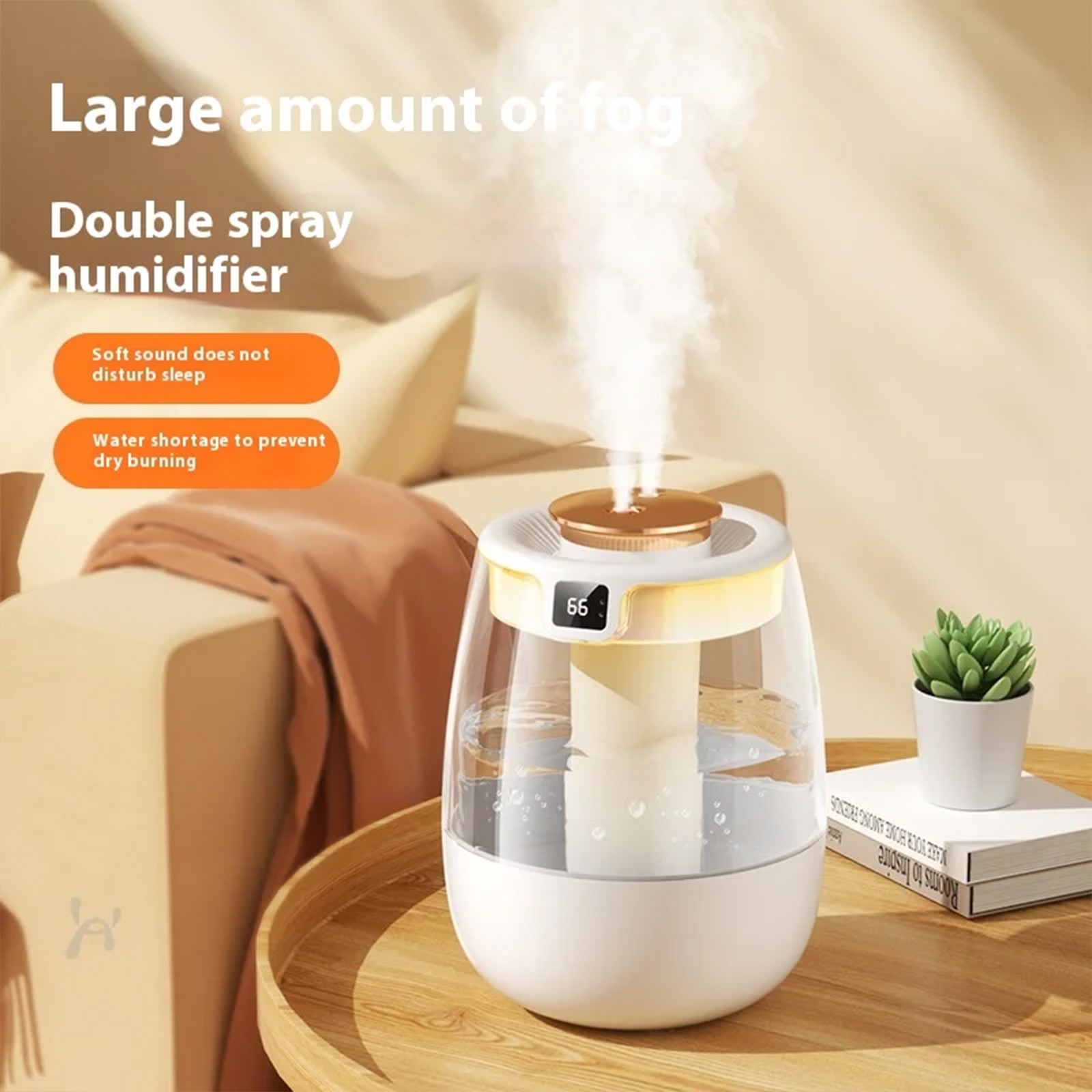 1.3L Humidifiers Ultrasonic Cool Mist LED Humidifier Top Fill For Bedroom Indoor
