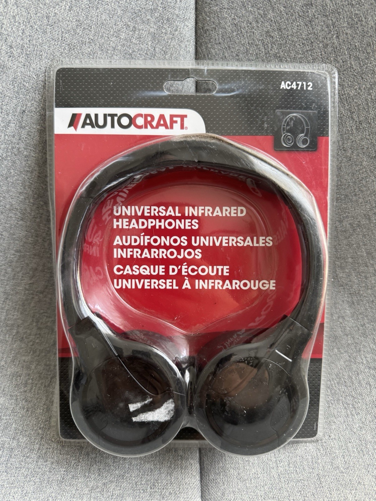 Autocraft AC4712 Universal Infrared Wireless Headphones IR Car Entertainment New