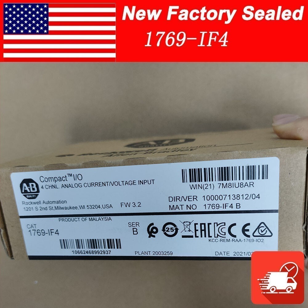AB 1769-IF4 SER B CompactLogix 4-Ch Input Module  New Factory Sealed