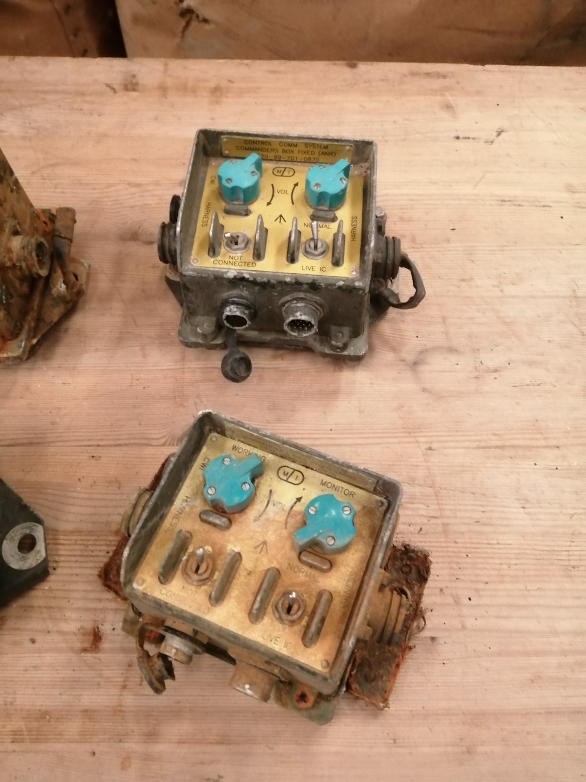 4x Job Lot Racal Clansman Commander's Box Fixed Digital ANR Control UNTESTED