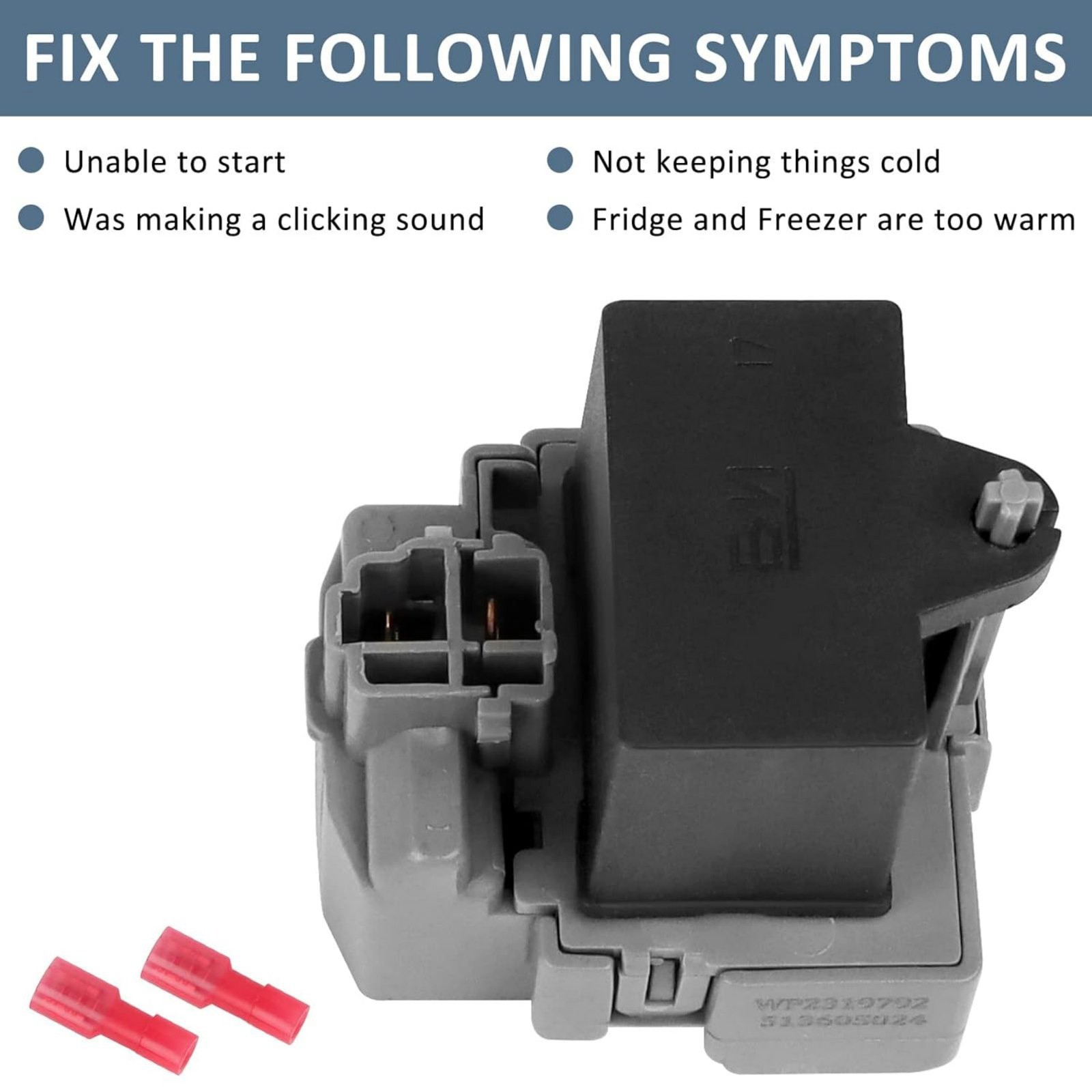 2319792 Refrigerator Compressor Start Device Run Capacitor For Whirlpool 1PCS