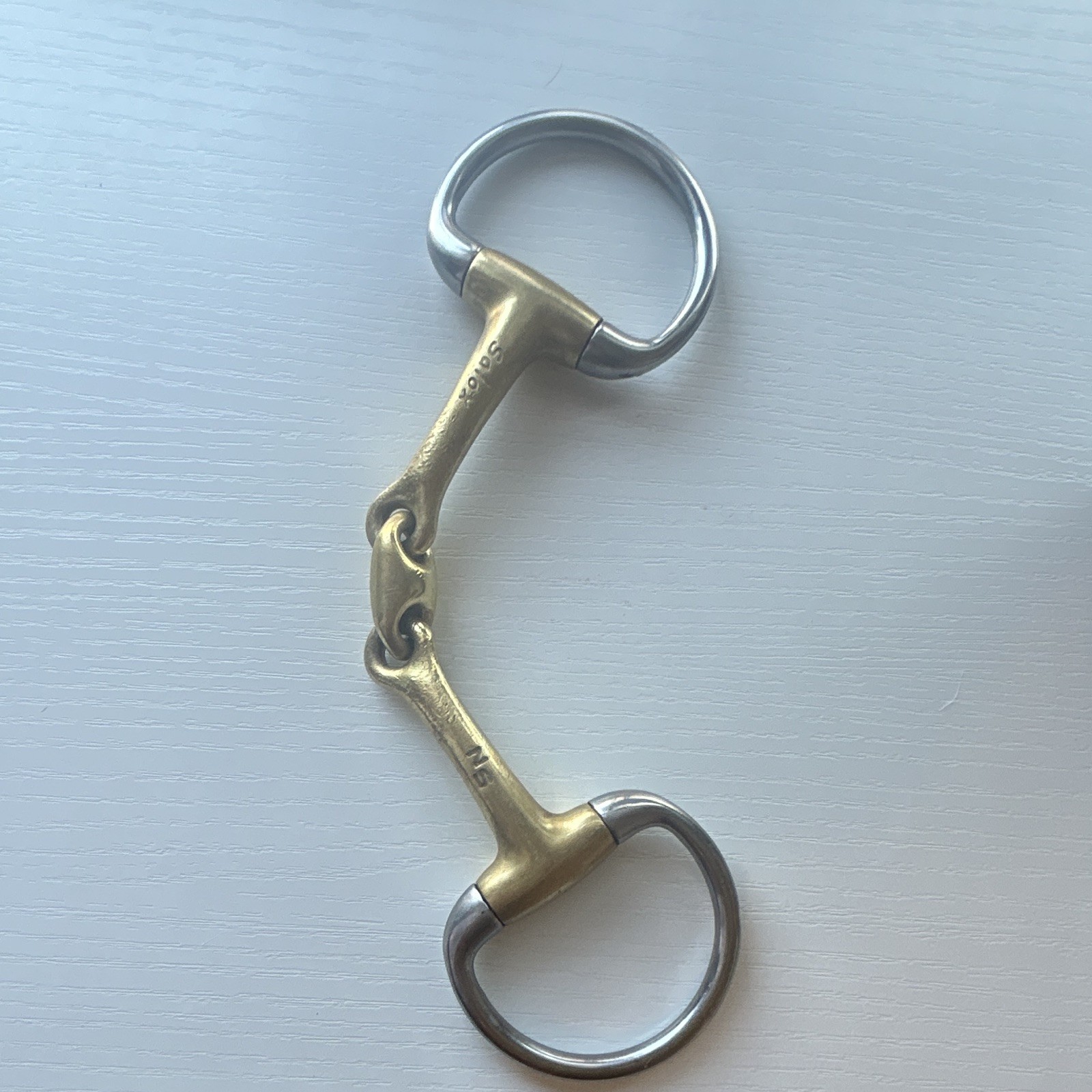 Korsteel Stainless Steel Horse Bit Jointed Mouthpiece Marked "5"