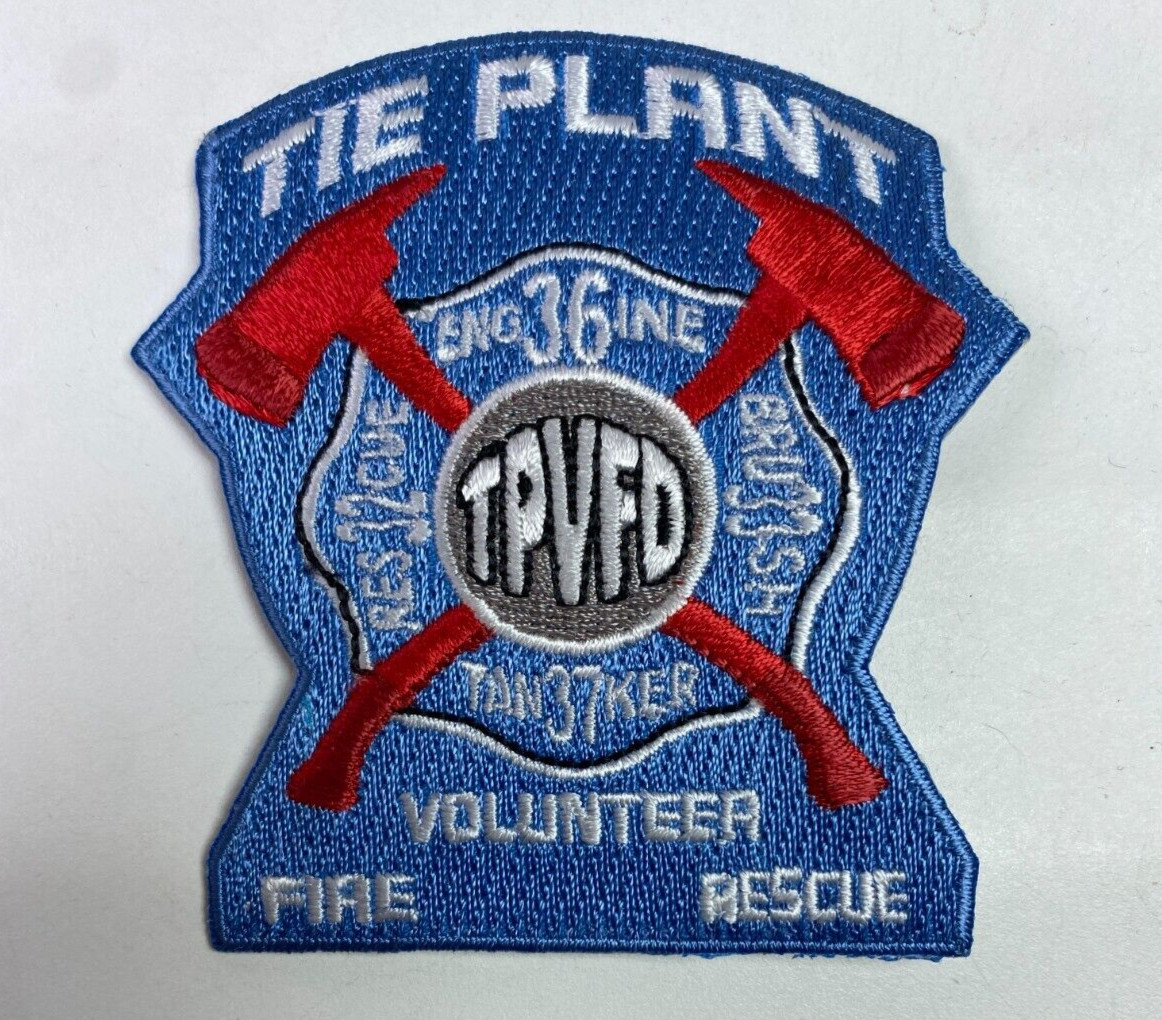 Tie Plant Fire Rescue Engine Brush Tanker Mississippi Patch H9