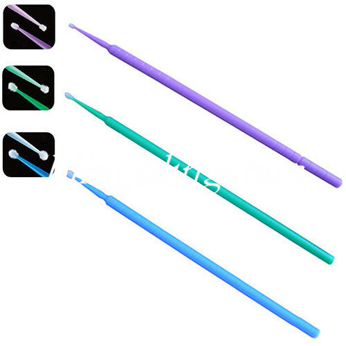 100 Pcs Dental Disposable Micro Applicator Brush Tips Bendable 1.2/1.5/2.0/2.5mm