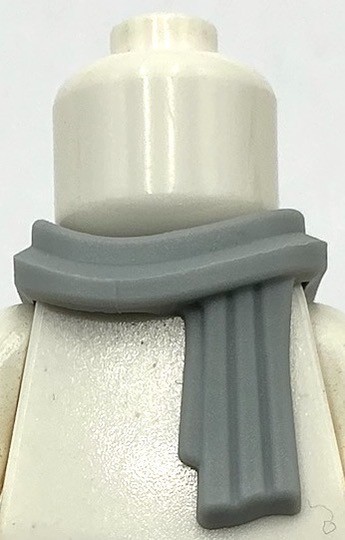 Lego New Light Bluish Gray Minifigure Scarf Long Wrapped Part