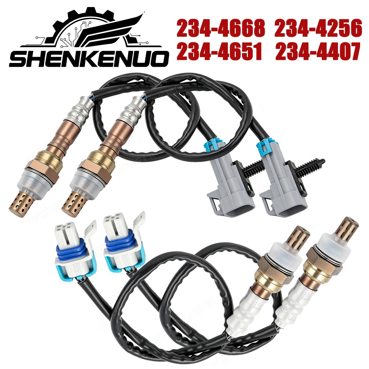 4Pcs Upstream+Downstream 02 Oxygen O2 Sensor For 08-14 Chevy Suburban 1500 5.3L