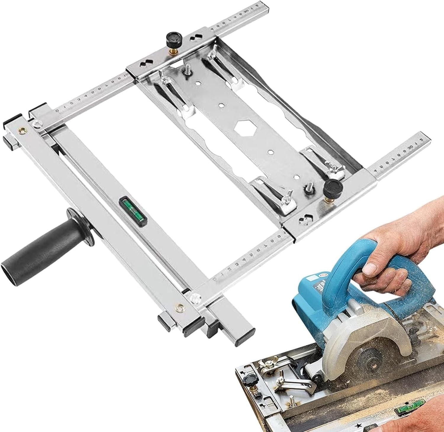 Cutting Machine Edge Guide Positioner 12.6 Inch Adjustable Circular Saw Guide US