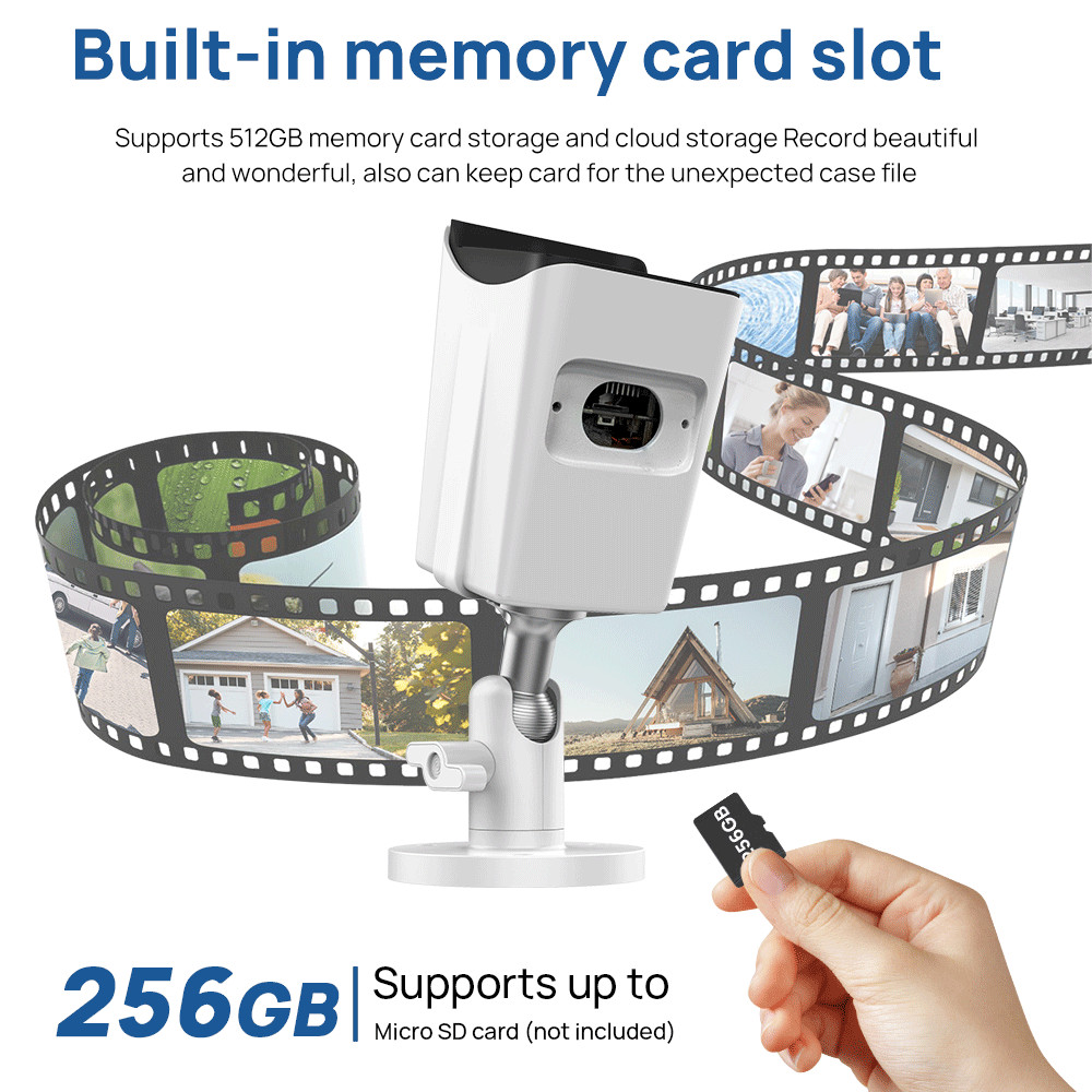 6PCS/SET VIKYLIN 8MP 4K IR Bullet Security Camera Motion Detection Built-in MIC