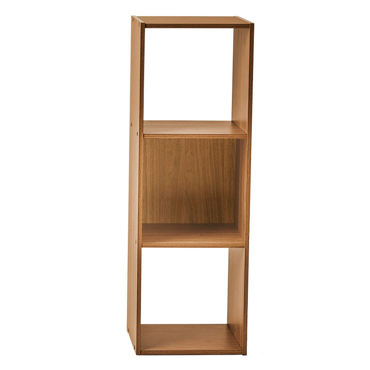 Mainstays 3 Cube Storage Organizer Warm Walnut