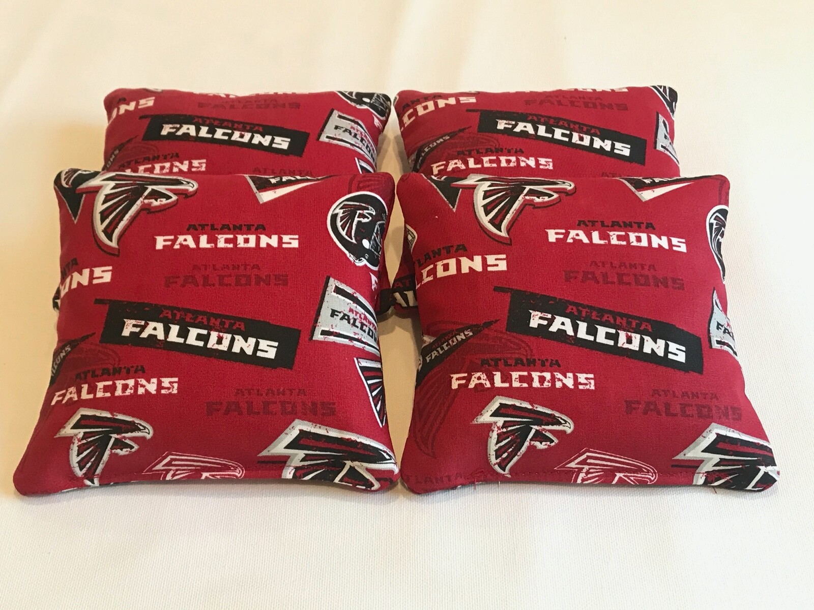 ATLANTA FALCONS CORNHOLE BEAN BAGS 4 TOP QUALITY BAG TOSS CORN HOLE GAME