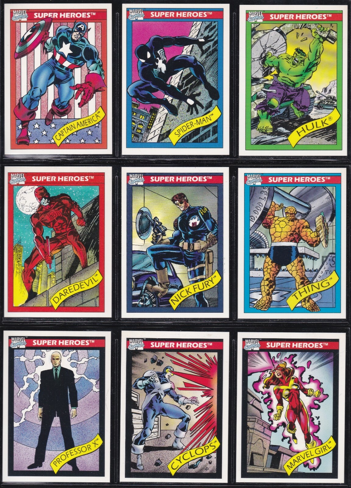 1990 Impel Marvel Universe Trading Card Set Series 1 I You Pick Finish Your Set