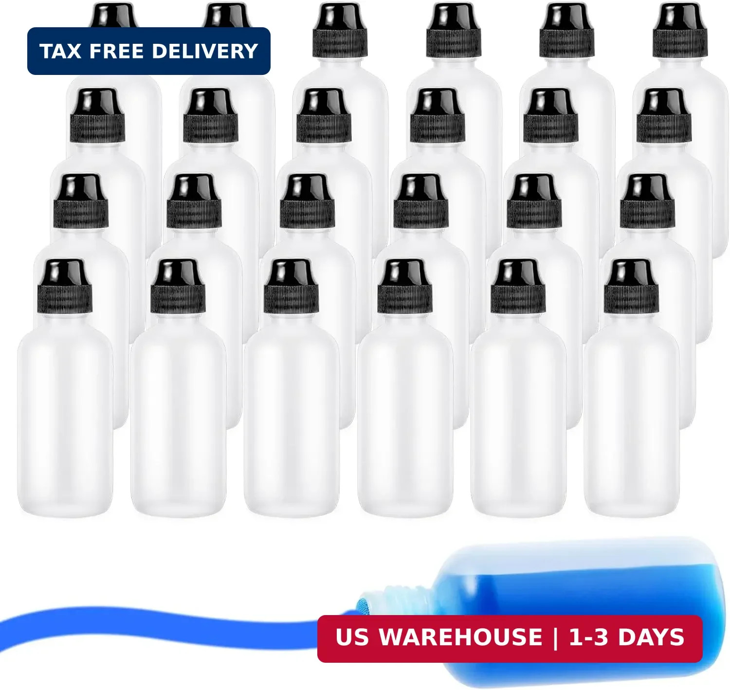 24 Pieces Empty 2 Ounce Paint Daubers bottles Marker Bottle Handy Sponge