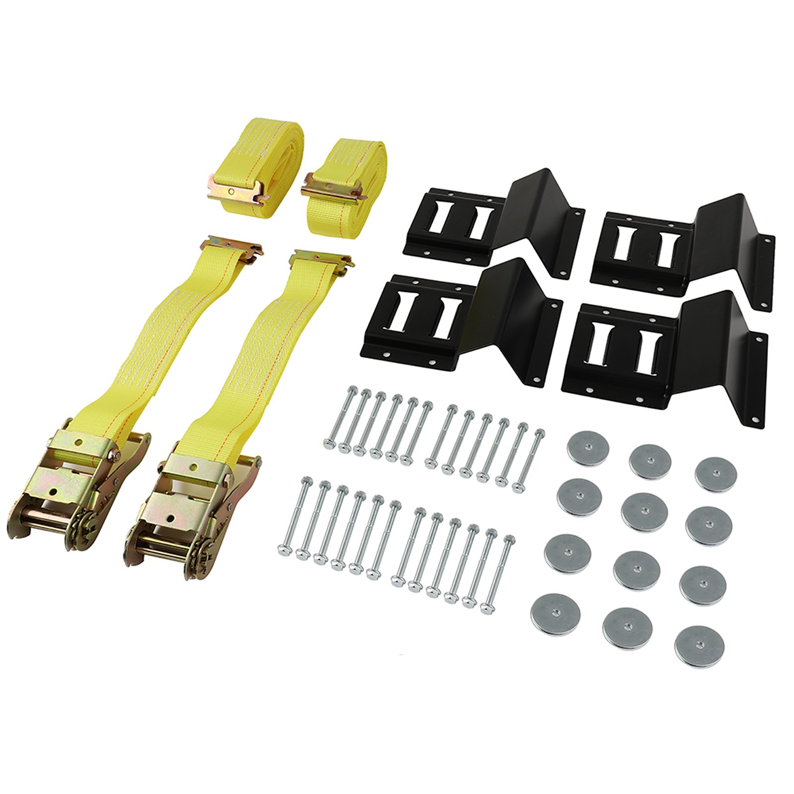 Wheel Chock & Tie-Down Strap Kit 1500 Lb Weight