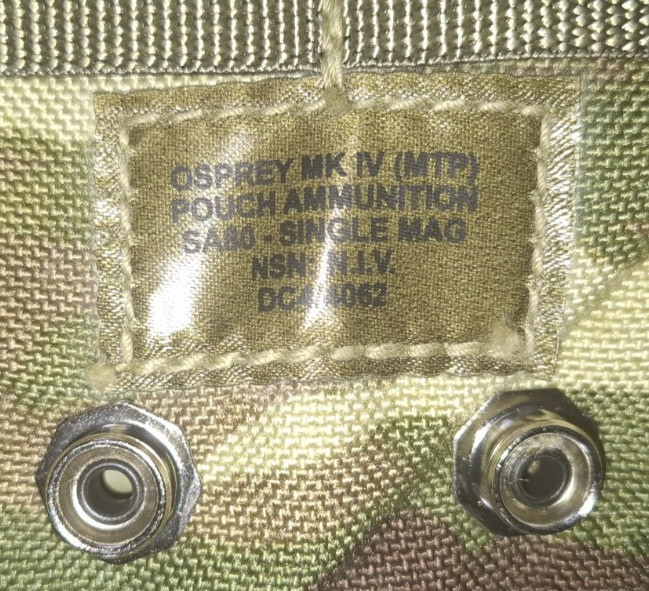BRITISH ARMY OSPREY MKIV SINGLE SA80 MAG POUCHES X 12 - NEW