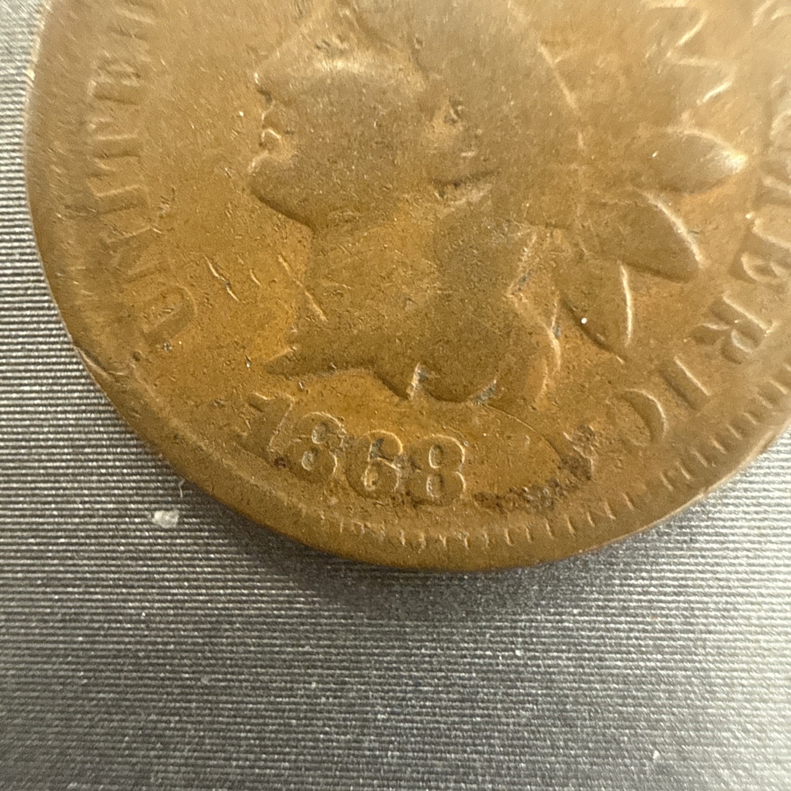 1868 INDIAN HEAD CENT #8187