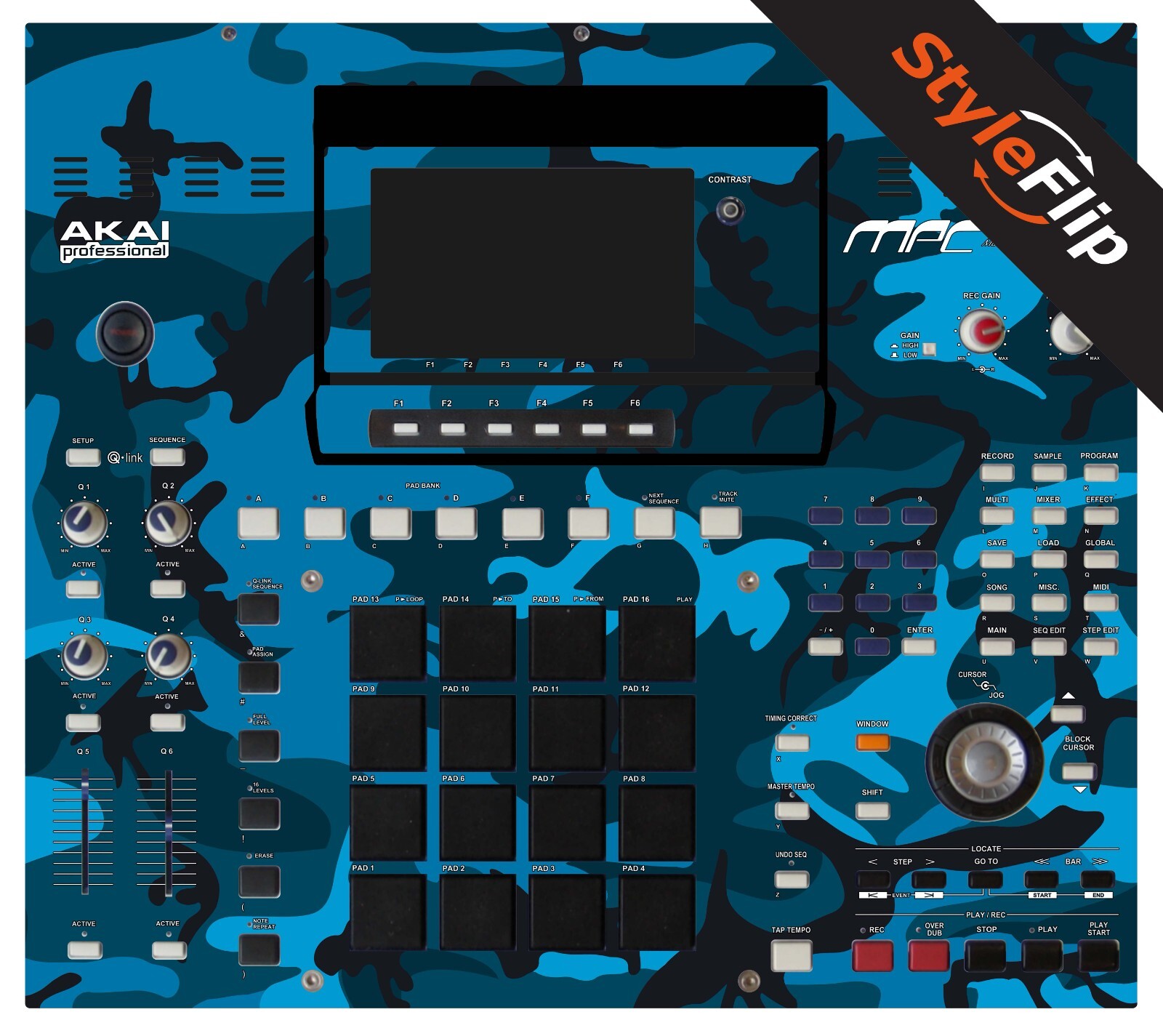 Akai MPC 4000 Skin | Color Blue | Protective Decal | StyleFlip Skins