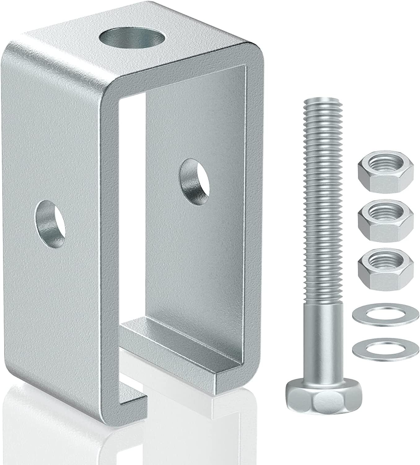 8 Pack Channel Trolley Track Support Hanger Bracket for All 1-5/8" Strut Channel
