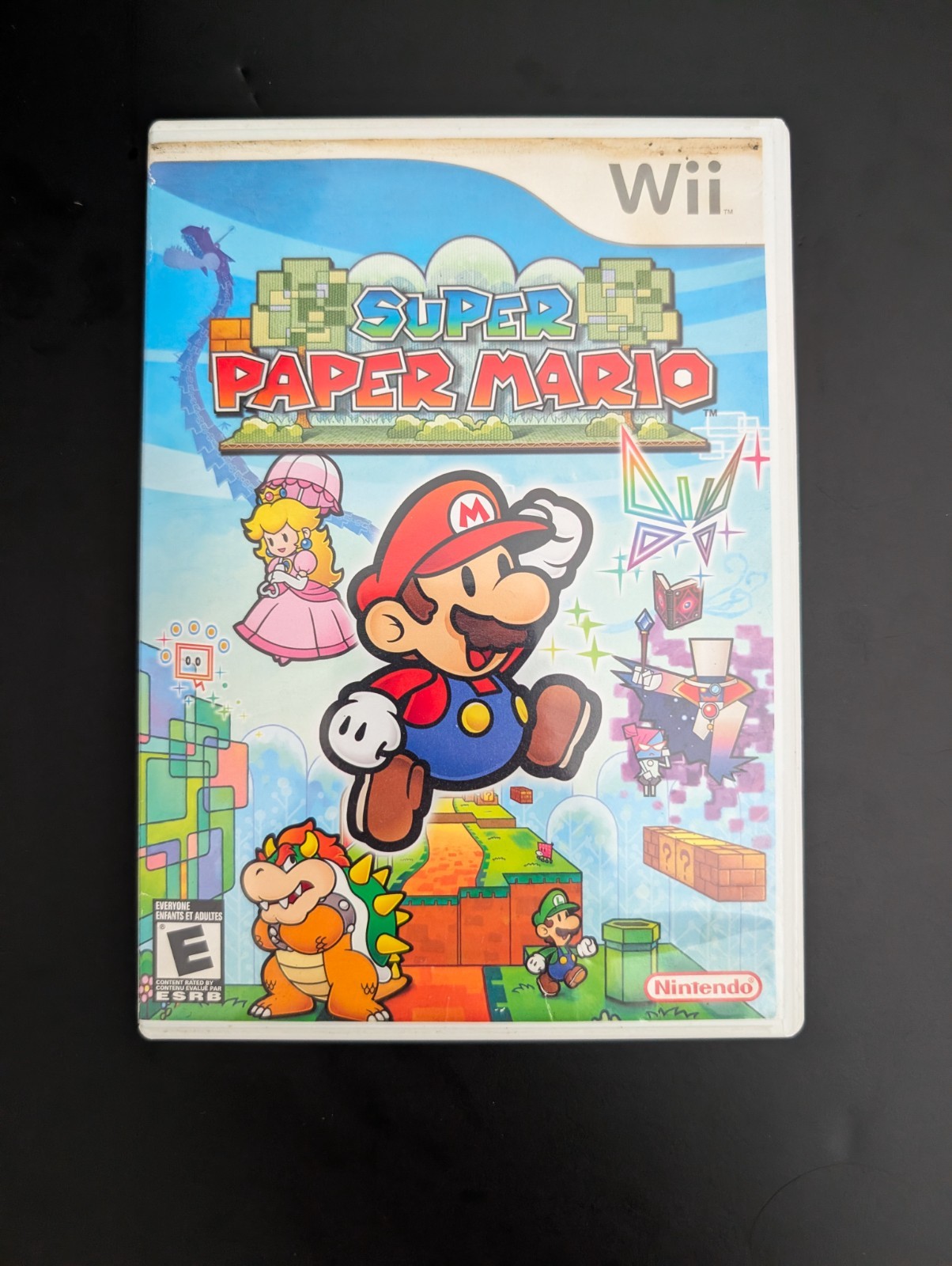 Super Paper Mario Nintendo Wii CASE MANUAL INSERTS ONLY Authentic Guaranteed