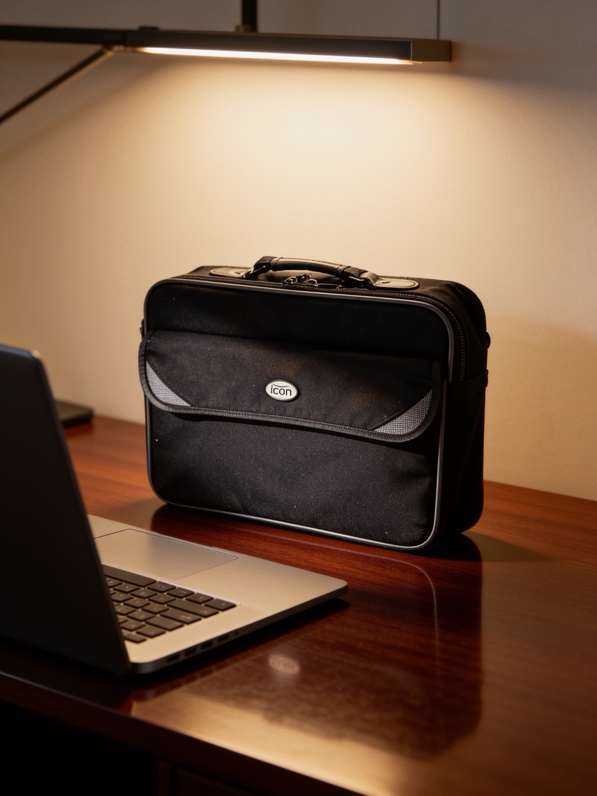 ICON Laptop Briefcase Computer Bag Business Case Portfolio 16” Black