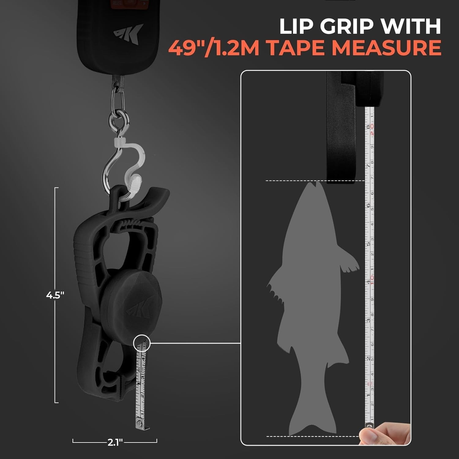 Ultra-Thin Digital Fish Scale, LCD Display, Ergonomic Handle