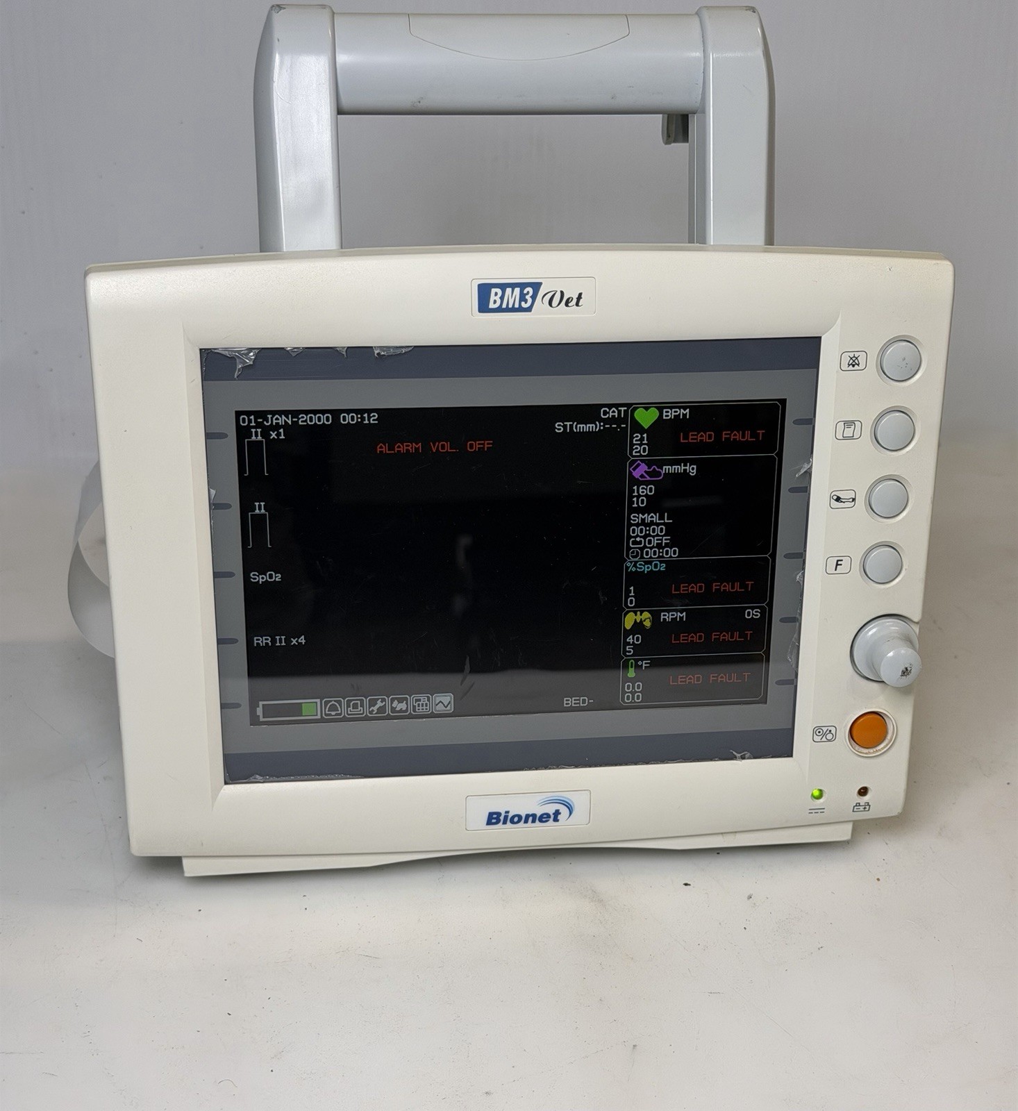 Bionet BM3 Vet Veterinary Patient Monitor w/ Printer - For Parts/Repair