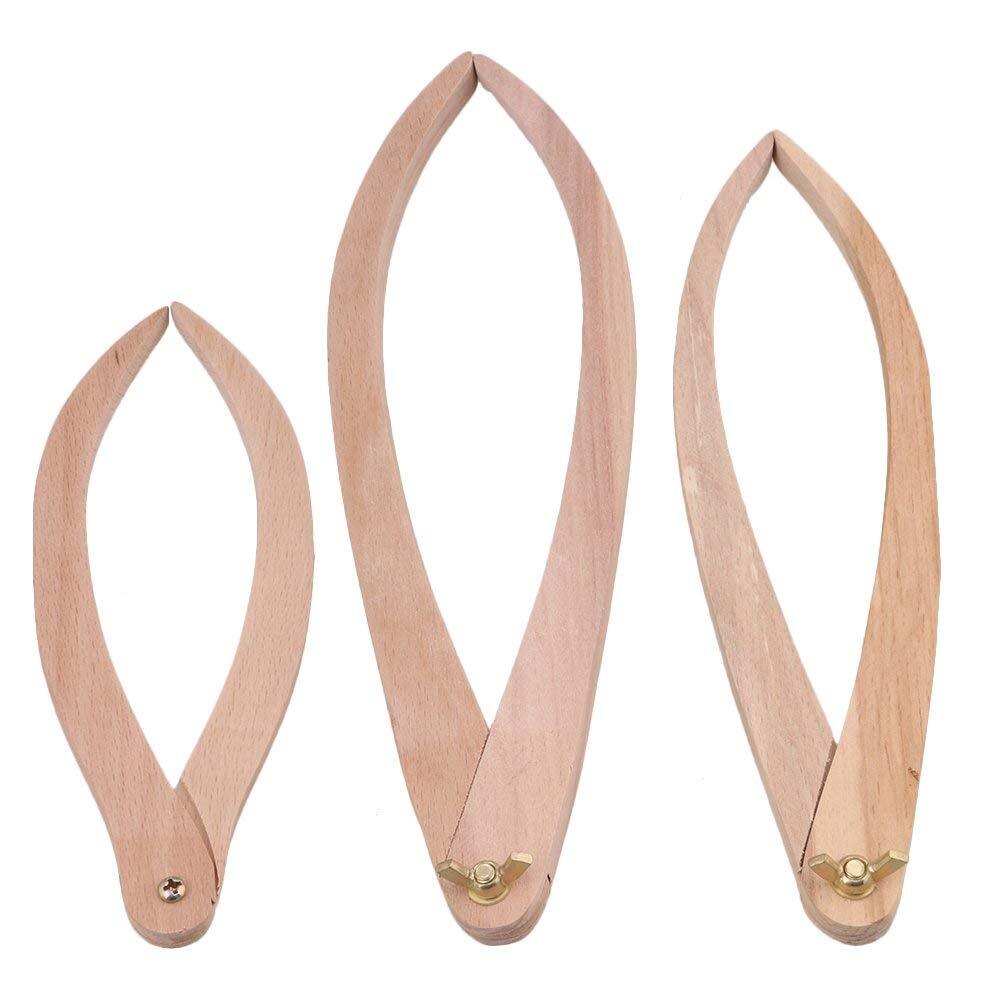 15pcs 8/10/12Inch Wood Calipers for Clay Ceramic Solid Wood Measuring Tool