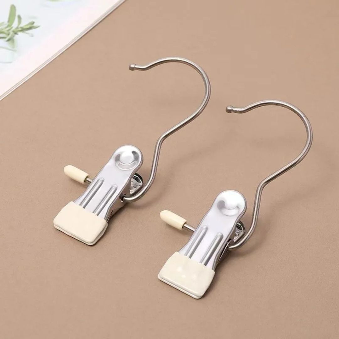 10 Pack Heavy Hanger Clips for Closet, Laundry Hooks Hanging Clips with, Clothes