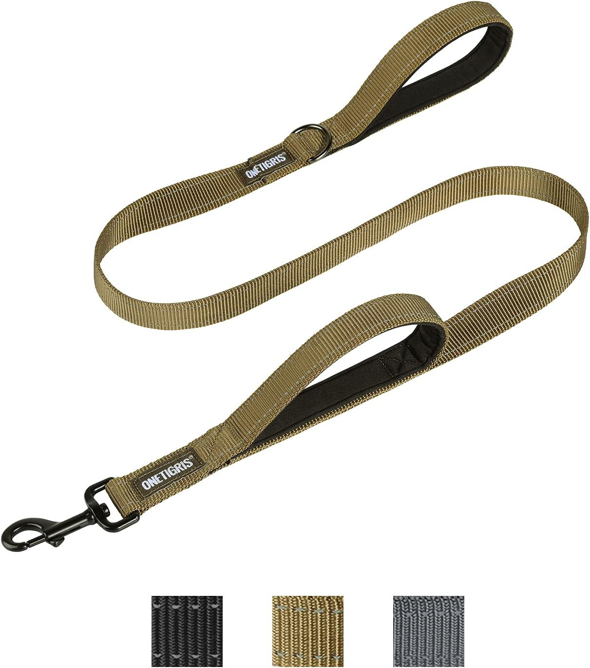 Handled No-Pull Dog Walking Leash Long Traffic Leads for Medium to Large Dogs (B