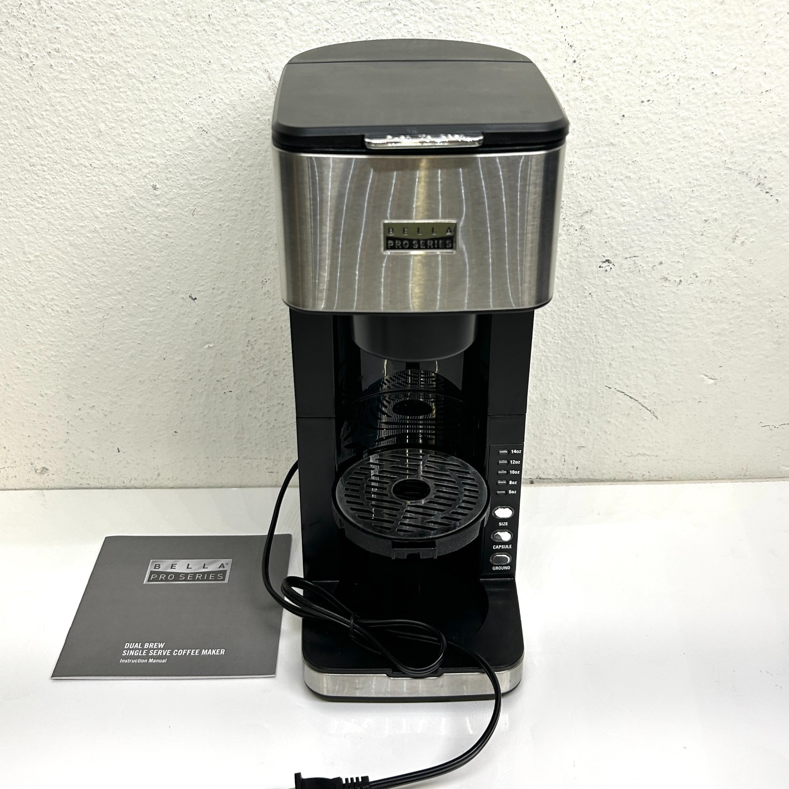 Bella Pro Series Dual Brew Single Serve Coffee Maker Model 90192 - Great Cond