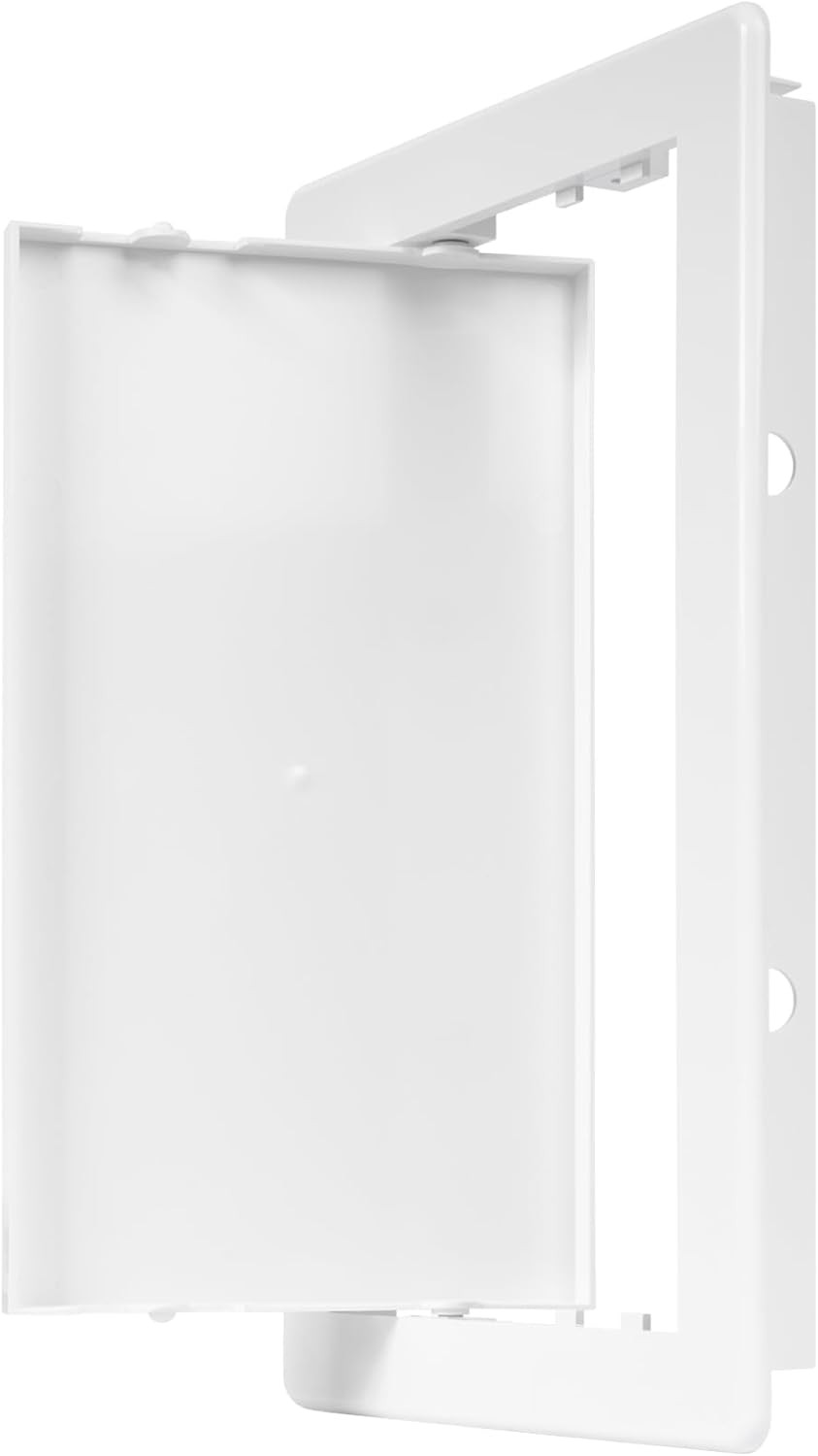6" X 10" White Plastic Access Panel. Service Shaft Door Panel. Plumbing, Electri