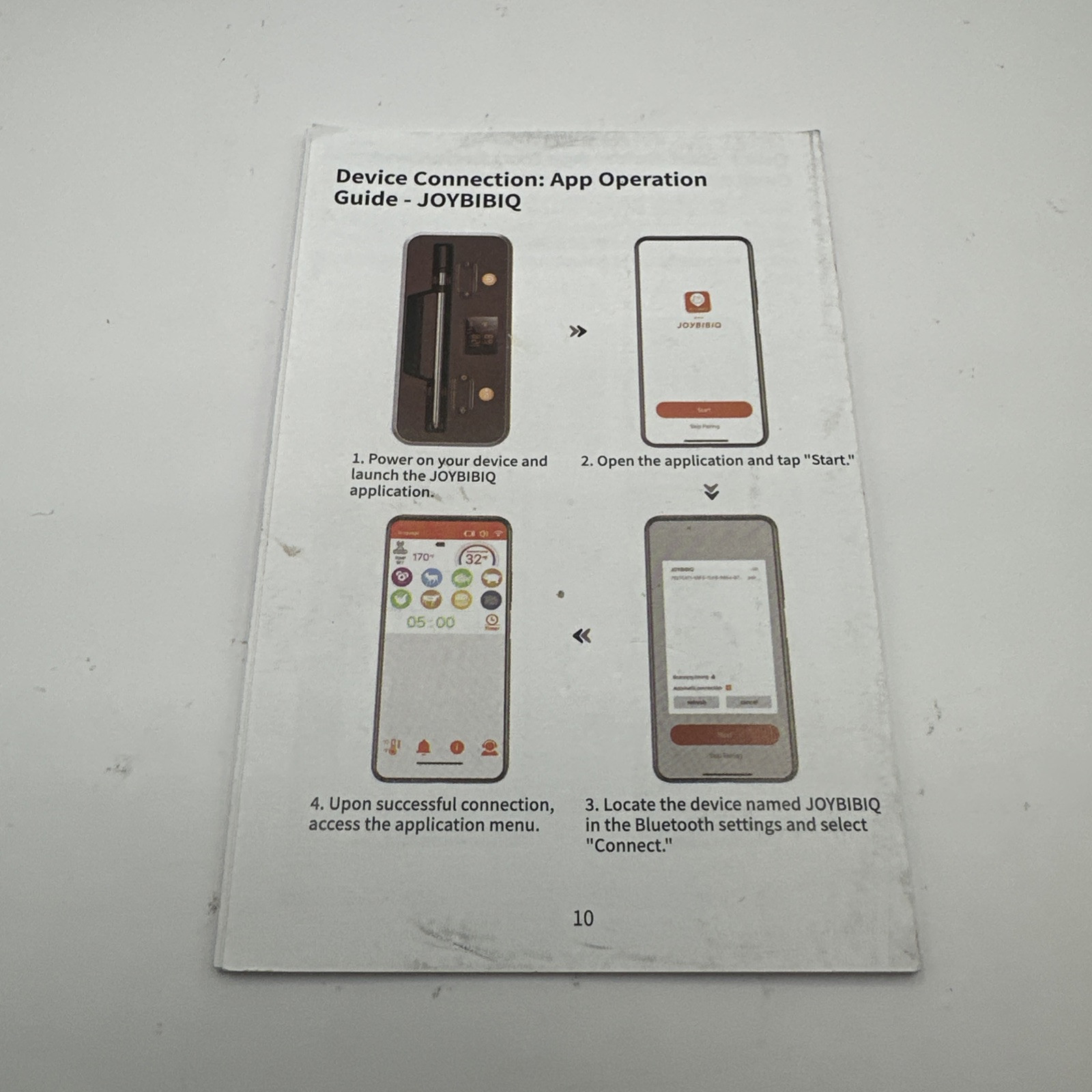 Smart Wireless Meat Thermometer Digital - Bluetooth Meat Thermometer for Grill