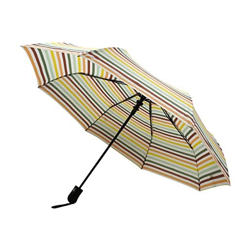 Windproof Automatic Travel Umbrella, Compact Portable Reinforced  for Sun & Rain