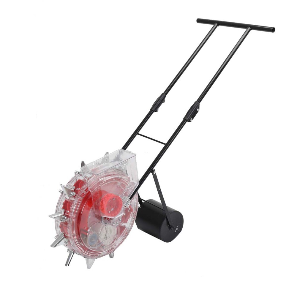 1x Manual Seeder Hand-Push Roller Seeder Precision Planter & Fertilizer Machine