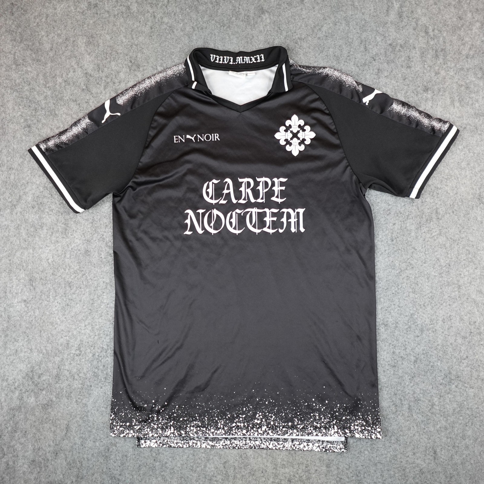 Puma Jersey Shirt Mens Large Black Soccer EN NOIR Stadium Football Carpe Noctem
