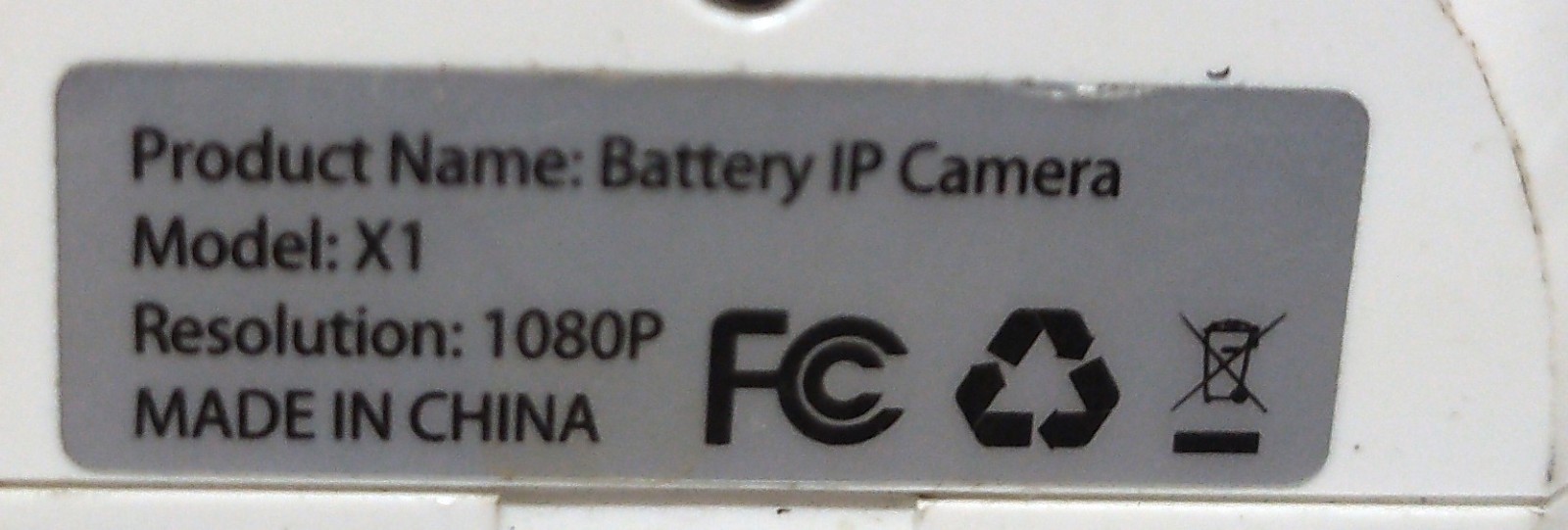 SEZIBA X1 Battery Powered IP Camera