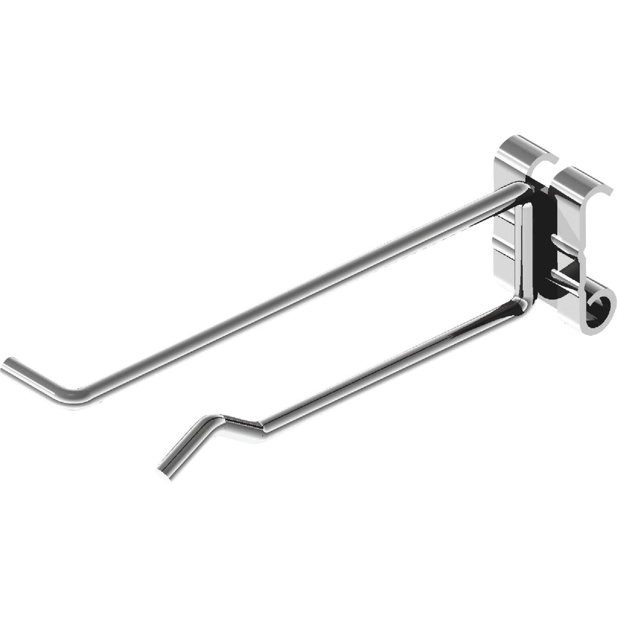 Siffron 3 In. Metal 1-Piece Curl Back Crossbar Peg Hook 7146116923 Siffron