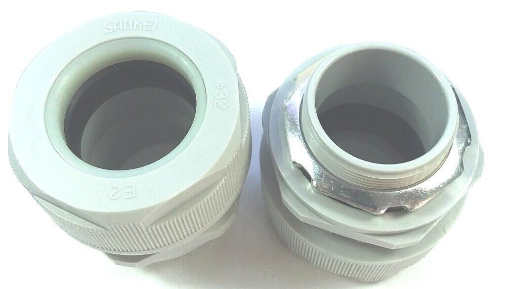 Sankei E2BPG3029 plastic 30mm liquidtiight cord gland connector