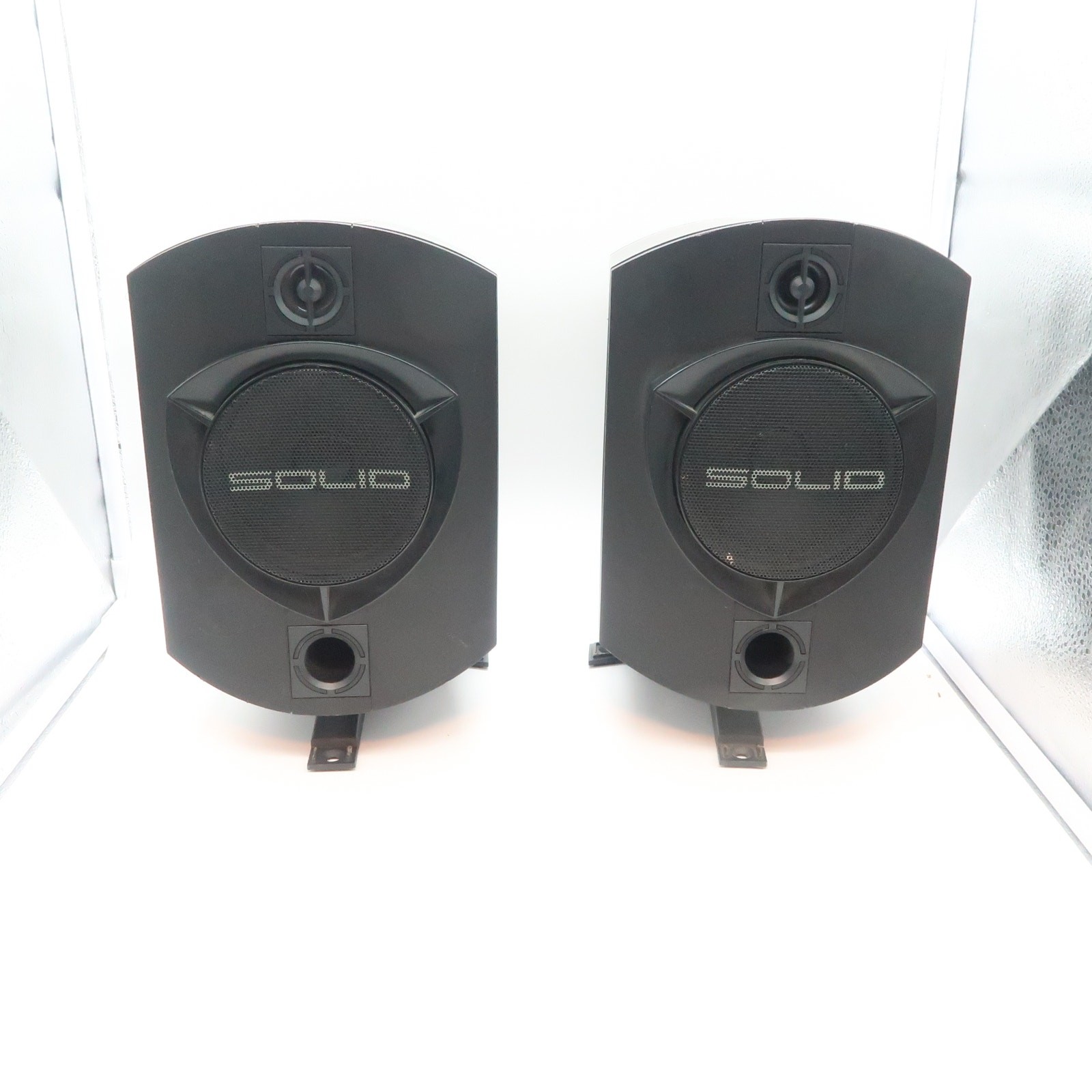 Bowers & Wilkins B&W Rock SOLID Black Bookshelf Speakers 150W Pair Tested