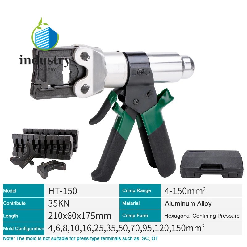 HT-150 4-150mm2 Mini Hydraulic Cable Crimping Tools for Compressing Range