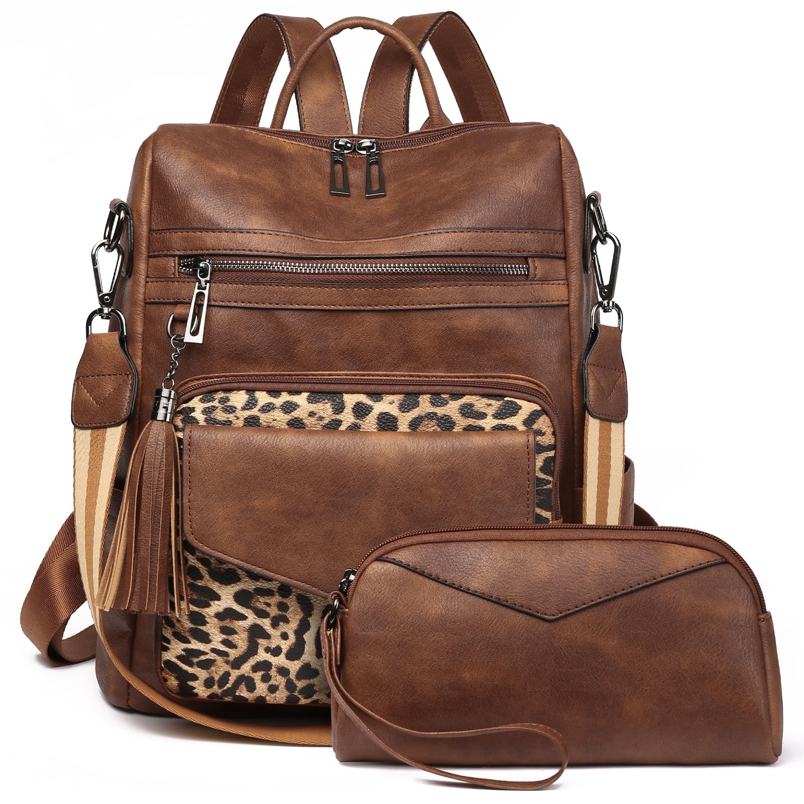 GAEKEAO Backpack Purse for Women Fashion Leather Designer Travel Backpack Pur...