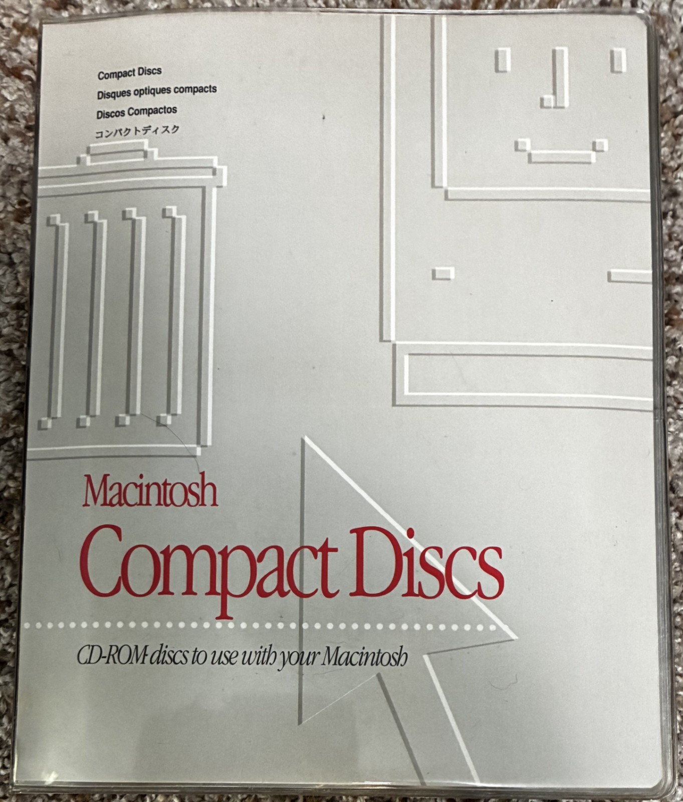 Vintage Macintosh Performa CD Binder, Software Disc Bundle 600-3668 w/ Docs