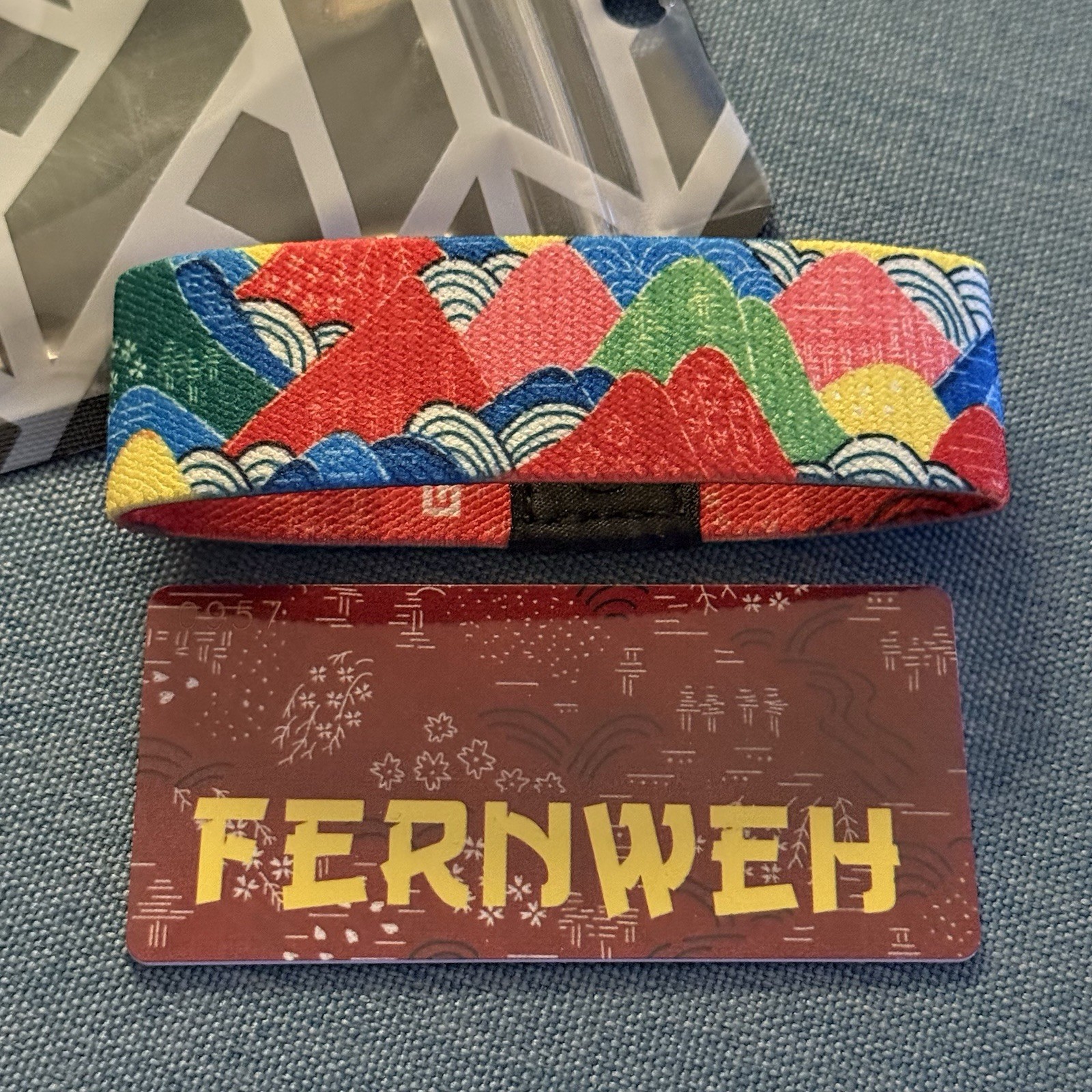 ZOX Strap *FERNWEH* Sz OS/MEDIUM Wristband with Card - RARE! Only 1!