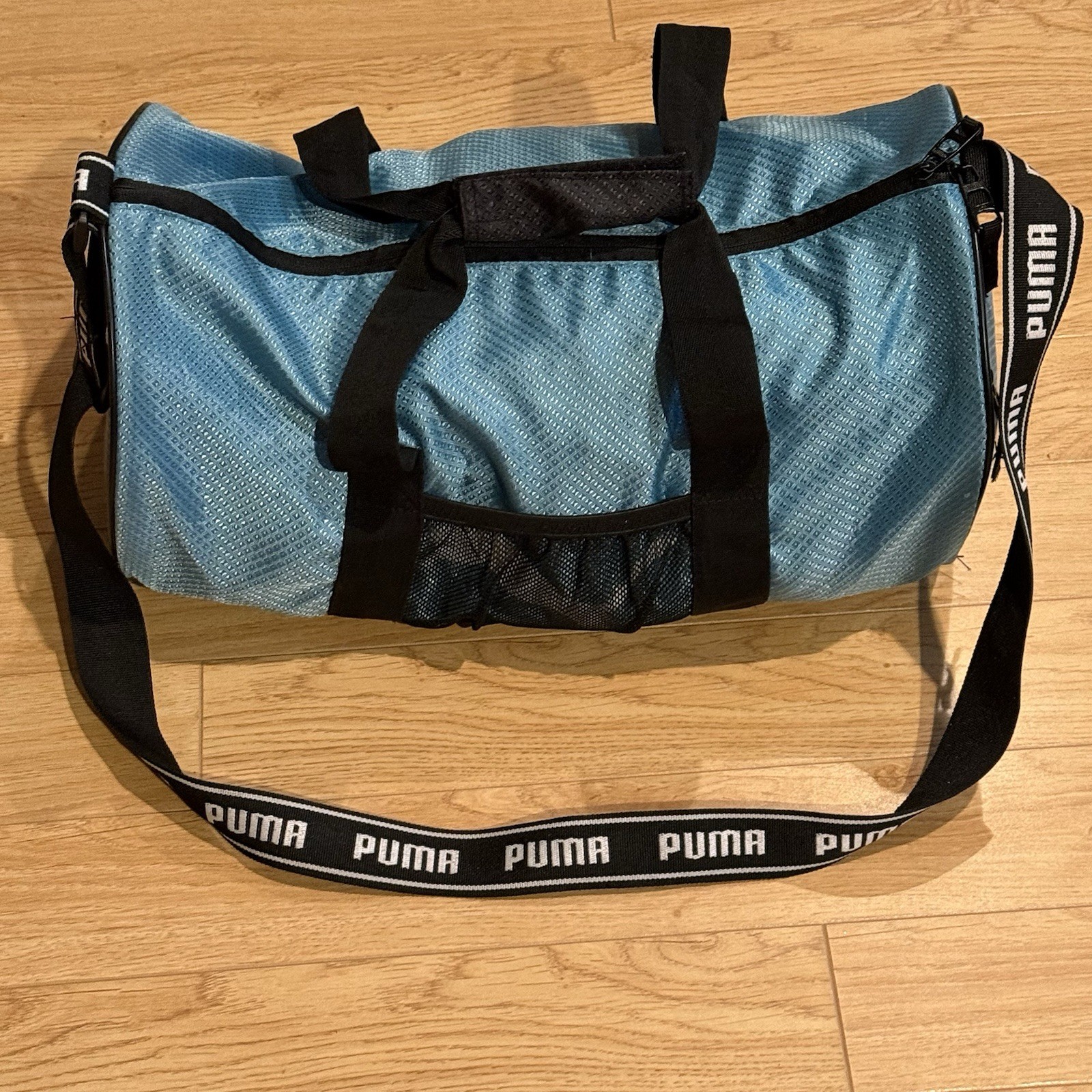 PUMA Evercat Duffel Bag Women’s Blue-Green Gym Sports Travel Tote Aerobics