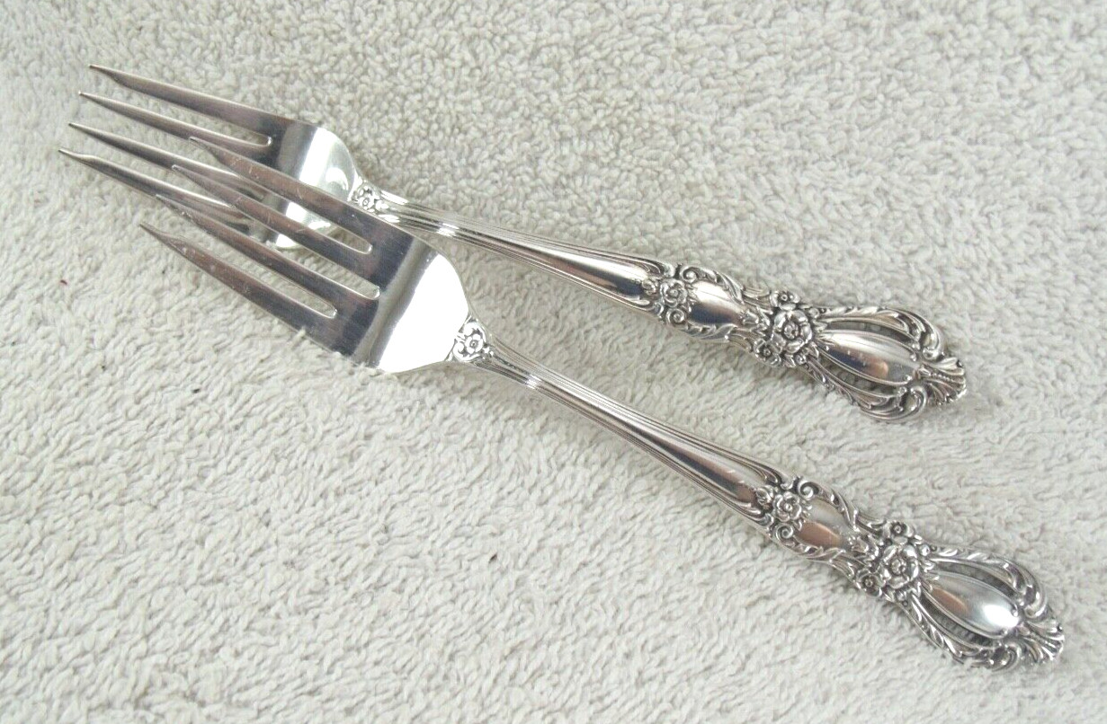 Grand Heritage 1968 Salad Fork Lot of 2 International Silverplate 1847 Rogers