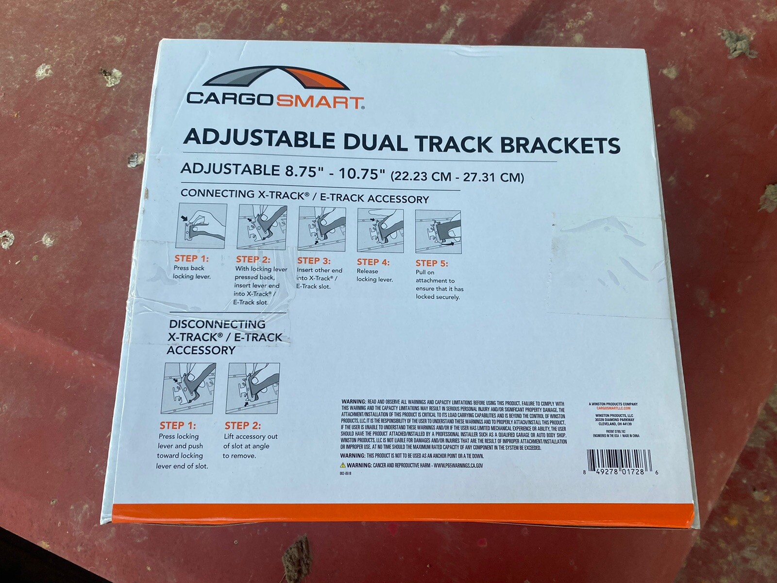 Cargo Smart E Track Adjustable Dual Track Brackets. New