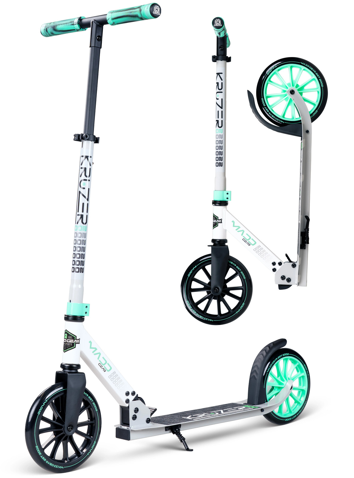Easy Folding Kruzer 200mm Adult Teen Commuter Scooter by Madd Gear