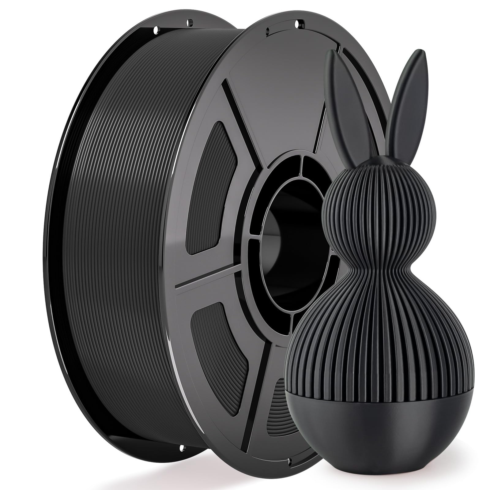 3D Printer PLA Filament Black30-300mm/s for Bambu Lab 1KG, Pla Black